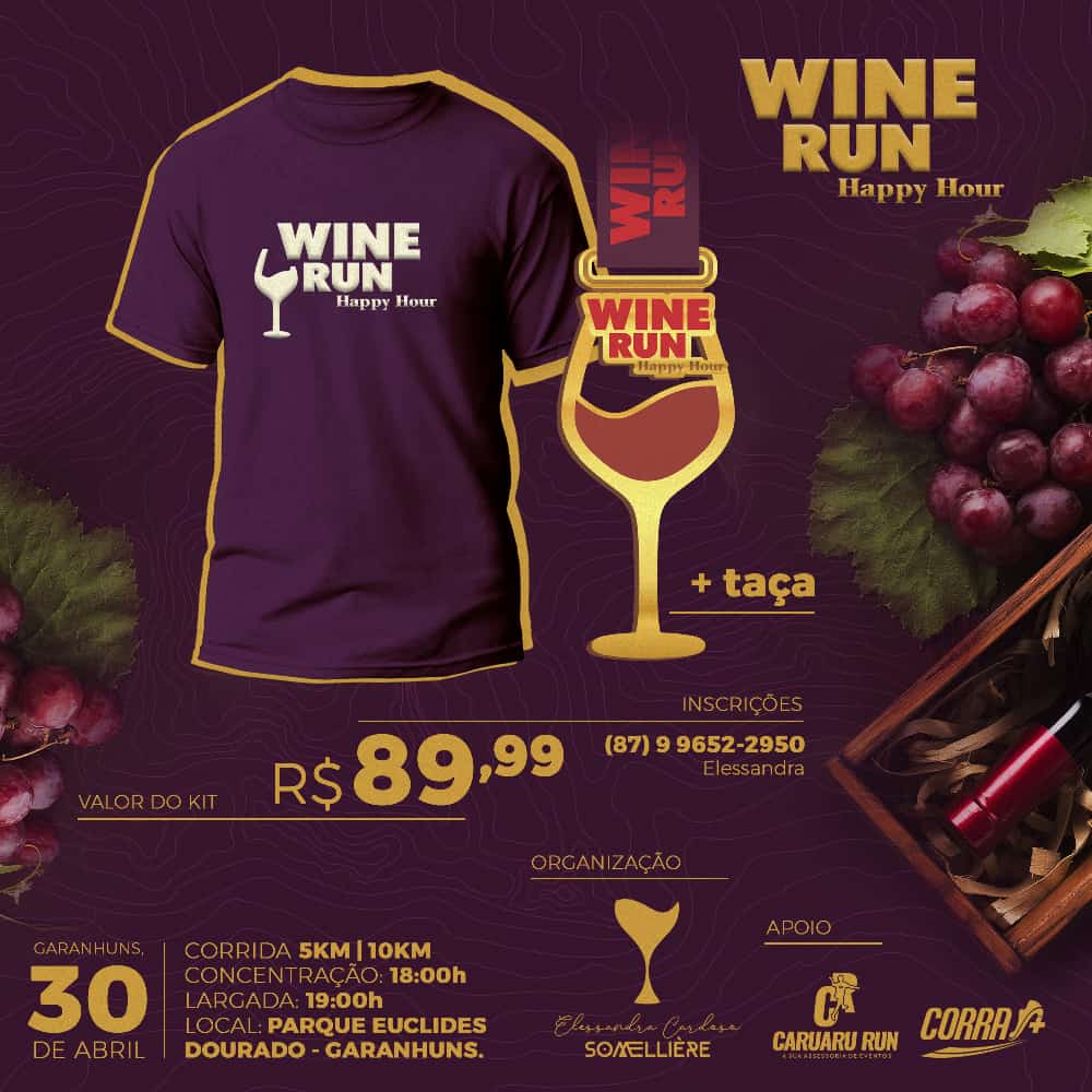 WINE RUN HAPPY HOUR Pernambuco Running